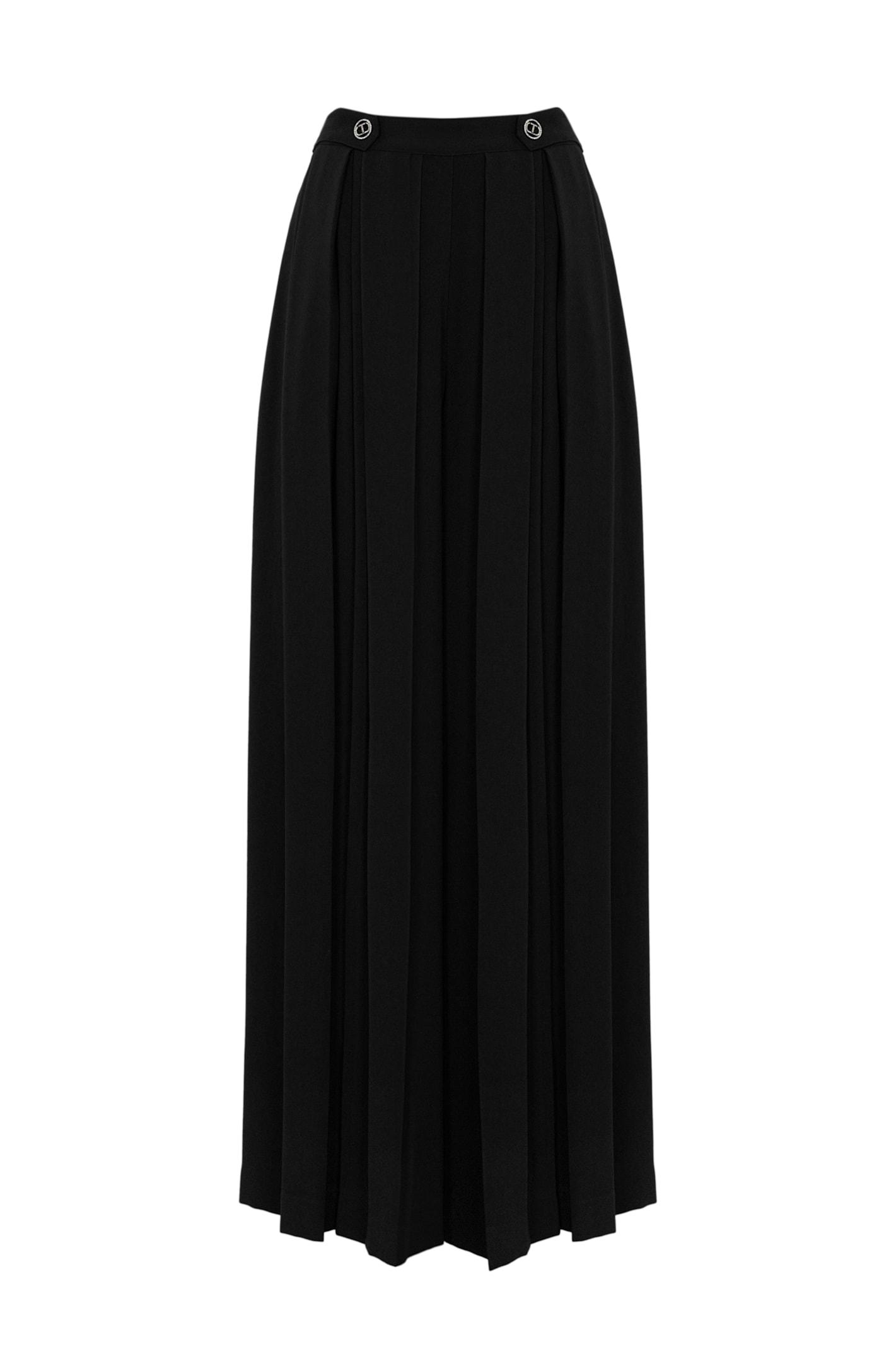 twinset pleated crepe trousers