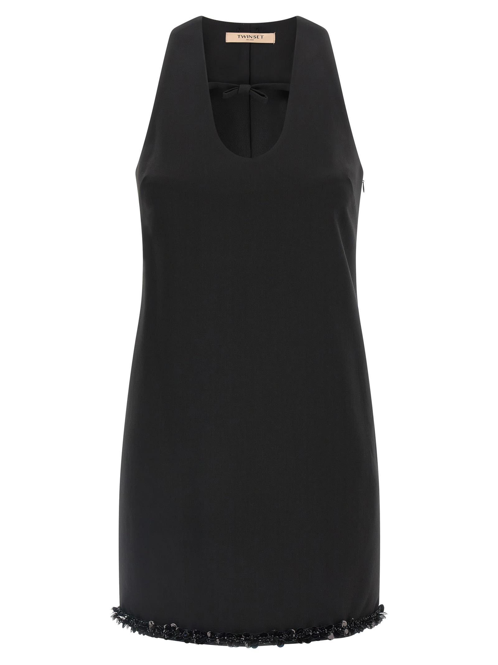 twinset sequin bow dress