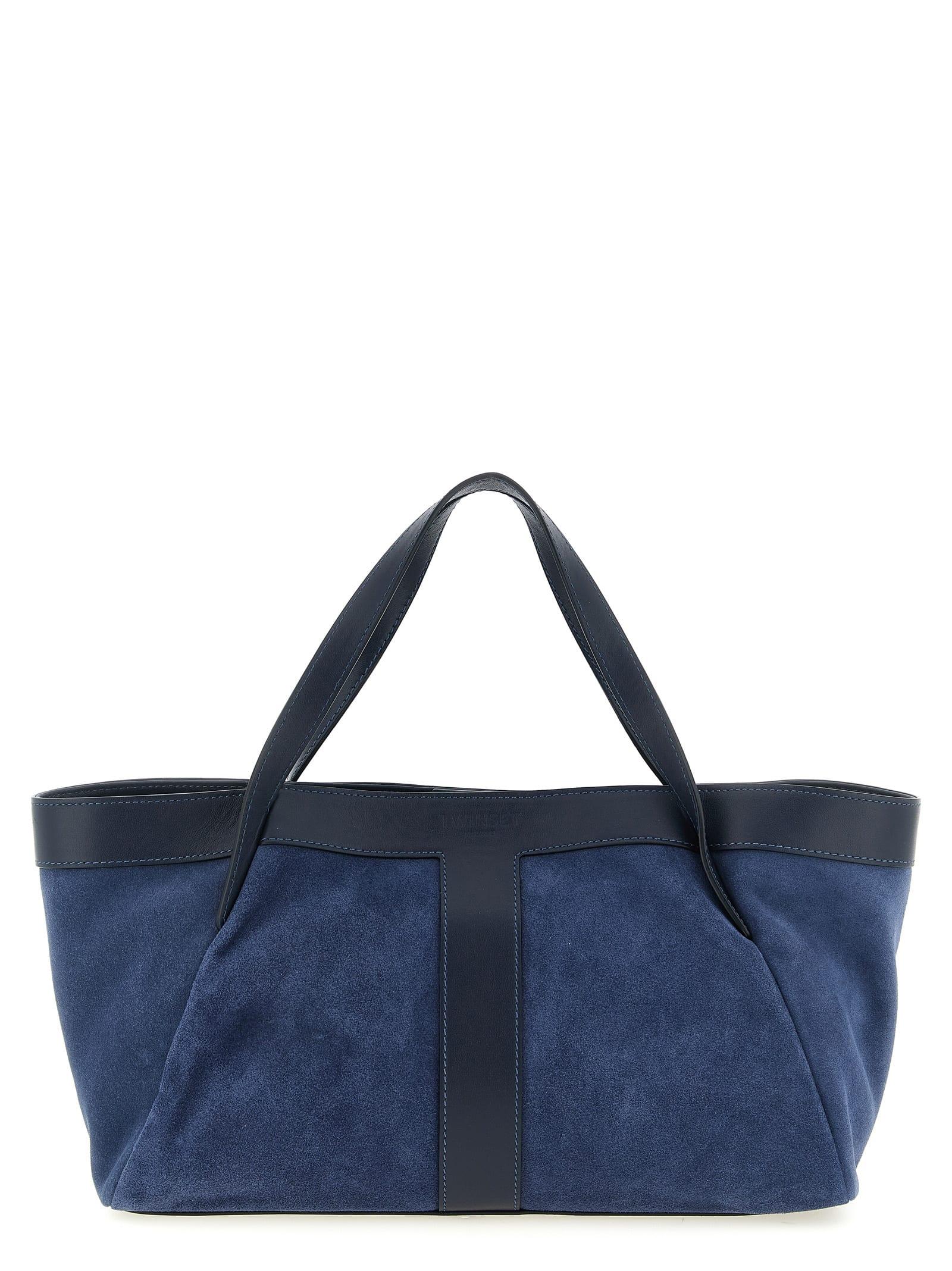 twinset suede shoulder bag
