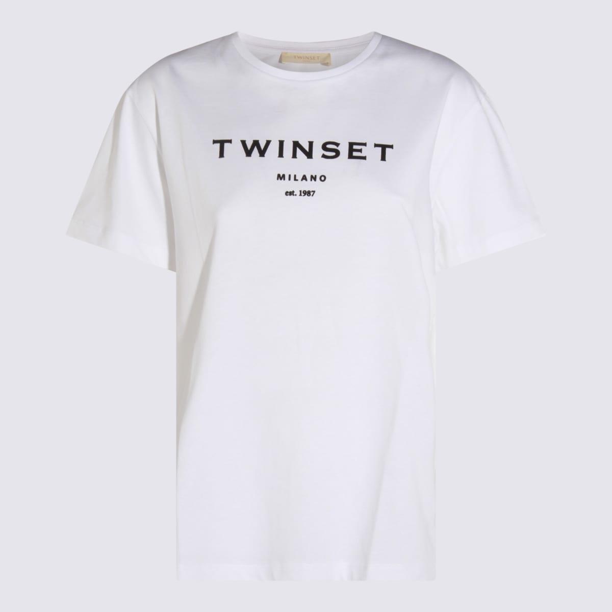 twinset white cotton t-shirt
