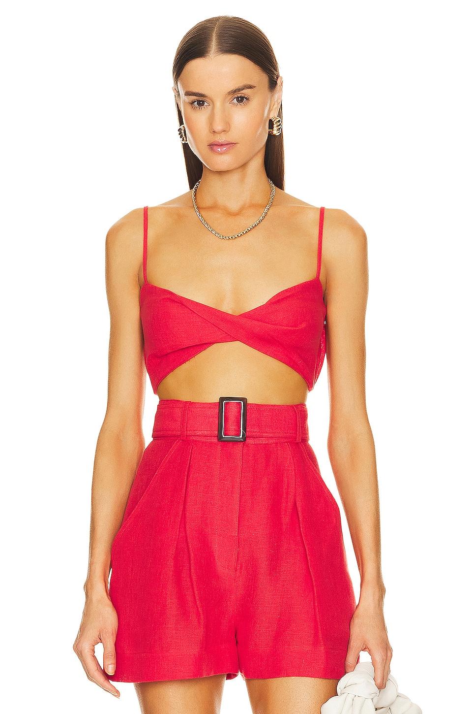 twist bandeau crop top