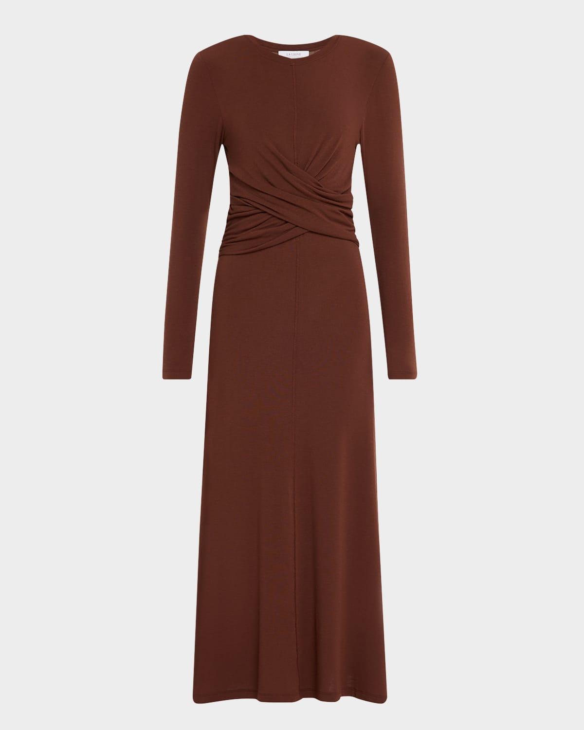 twist jersey maxi dress