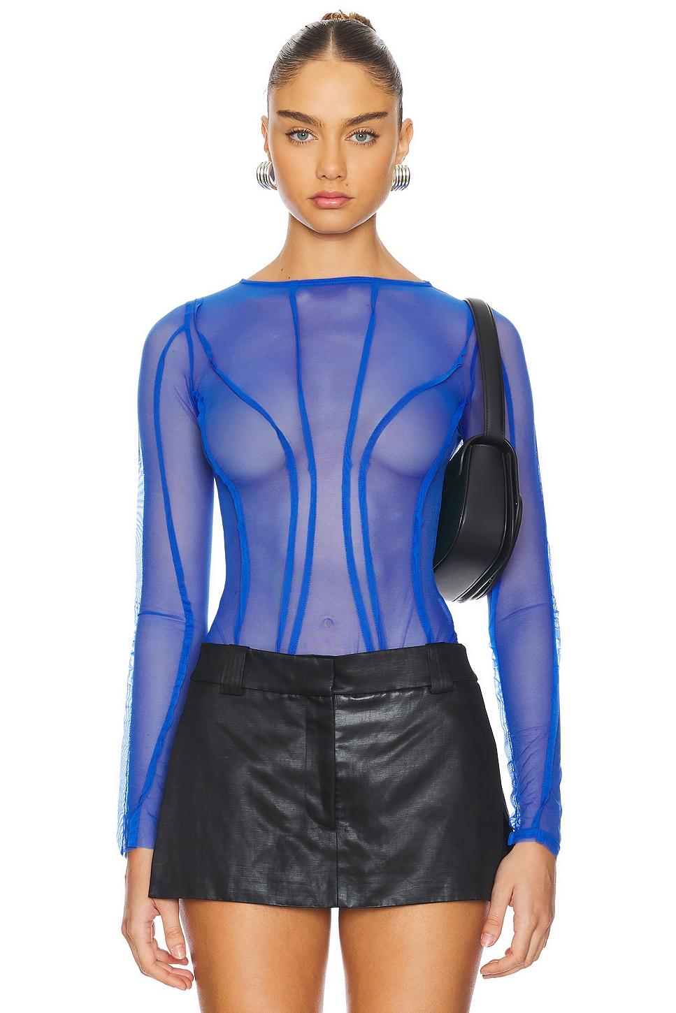 twist mesh bodysuit