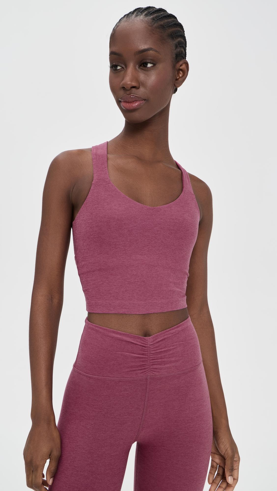 twist through cropped tank top