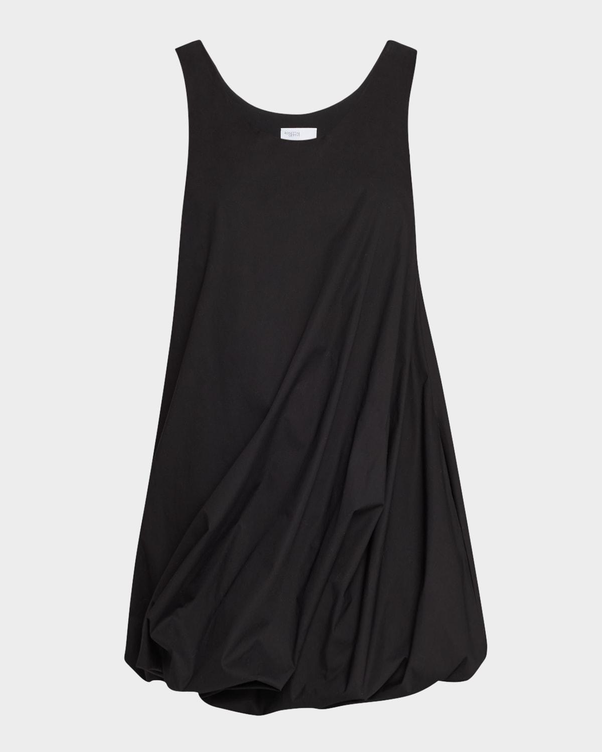 twisted bubble-hem mini tank dress