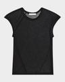twisted sheer crewneck top