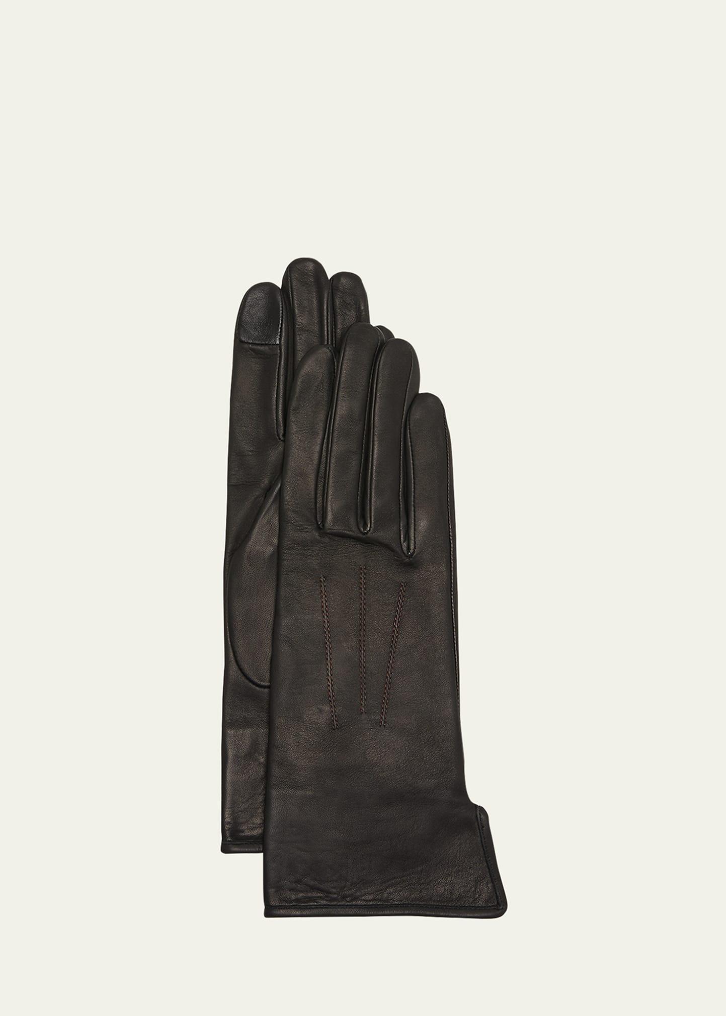 two-tone classic leather gloves