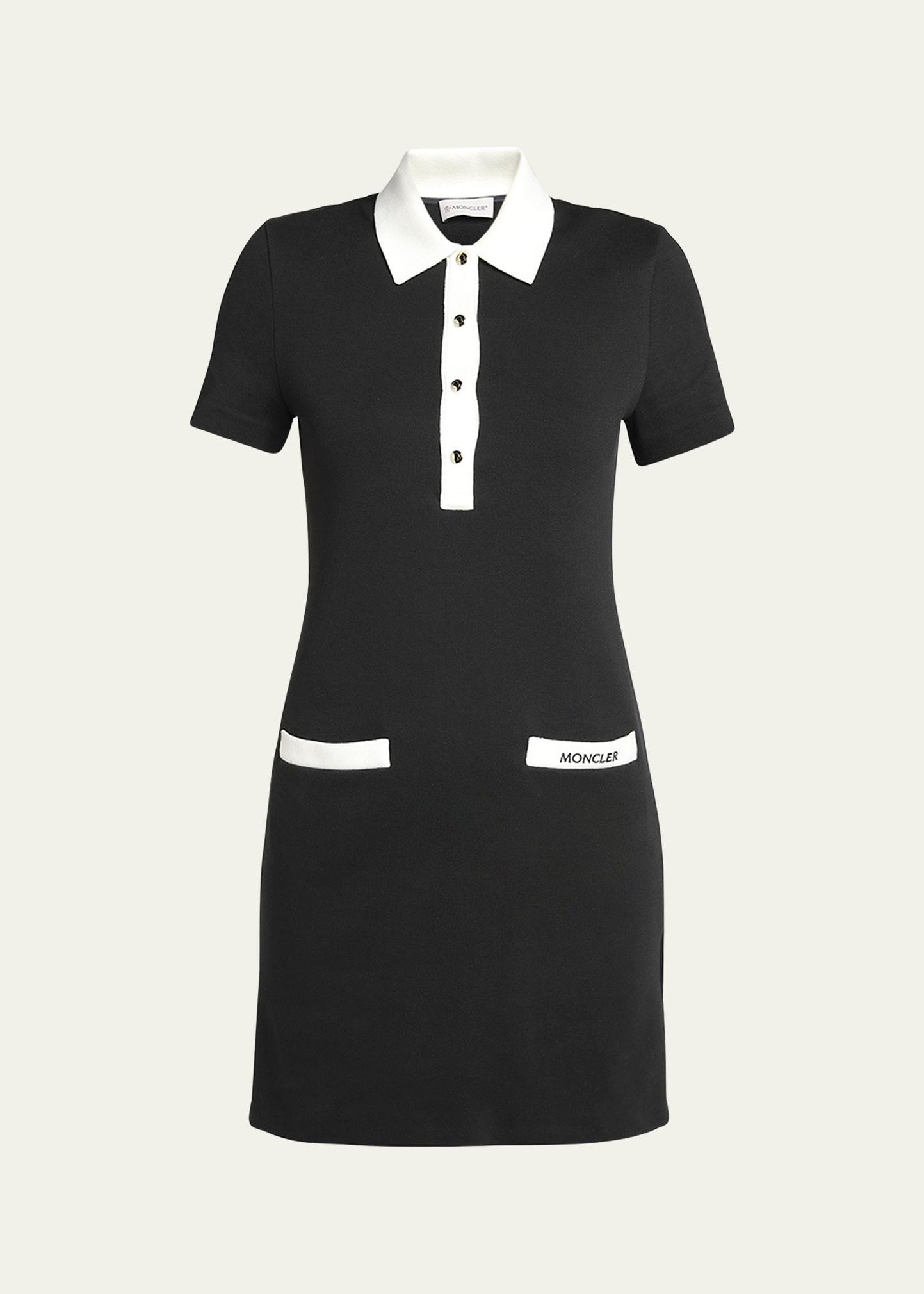 two-tone mini shirtdress