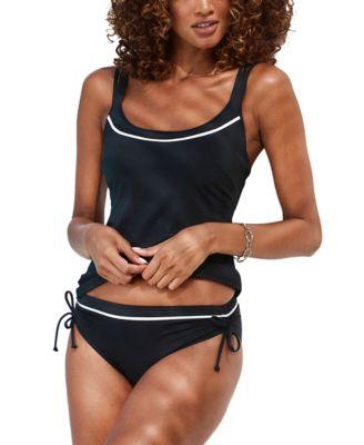 two tone underwire tankini top