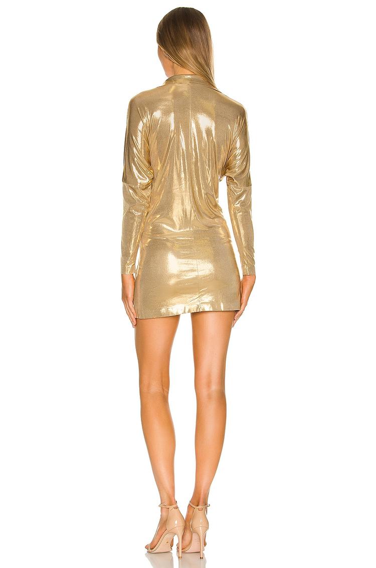 ty front nk shirt mini dress