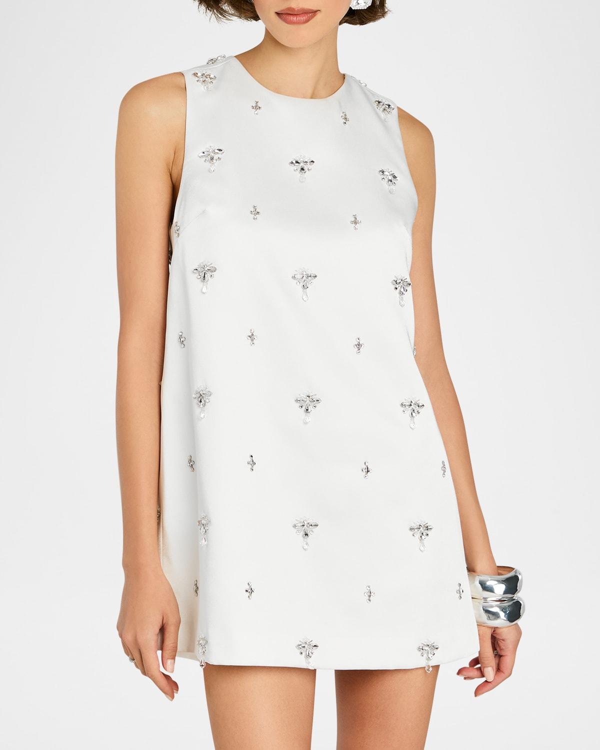 tylee crystal-embellished shift dress