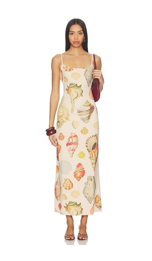 tyler mcgillivary collector dress in cream.