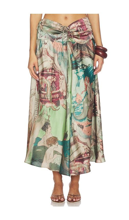 tyler mcgillivary cordelia skirt in sage.