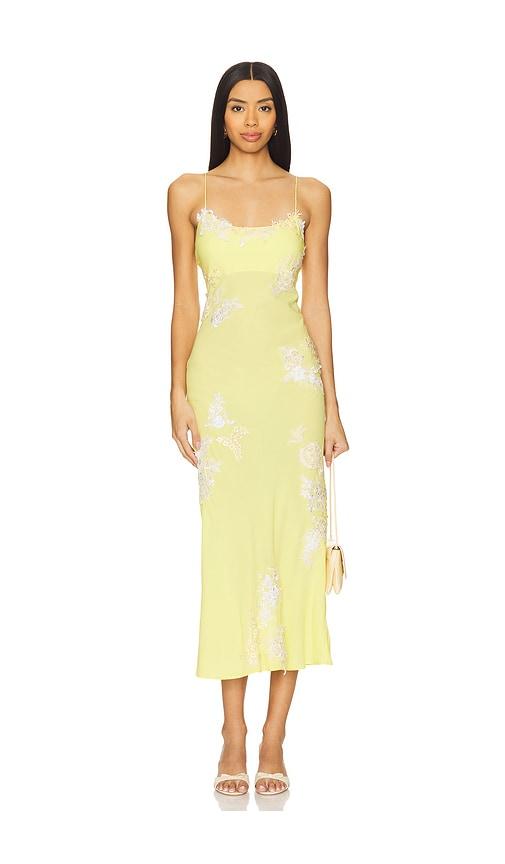 tyler mcgillivary eloise dress in yellow.