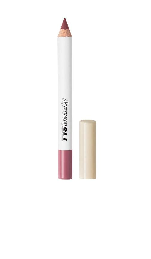 tys beauty lip crayon hyaluronic liner in muted mauve.