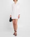 tyson cotton gauze shift mini shirtdress