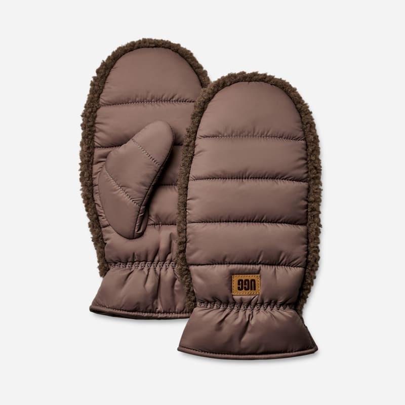 ugg® women's aw ugg®fluff mitten nylon/recycled materials in allspice,