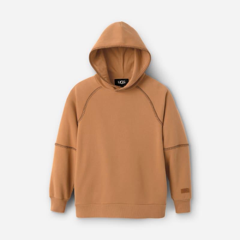 ugg® women's classic hoodie cotton blend/recycled materials in chestnut,