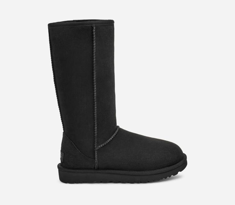 ugg® women's classic tall ii boot sheepskin classic boots in black/,