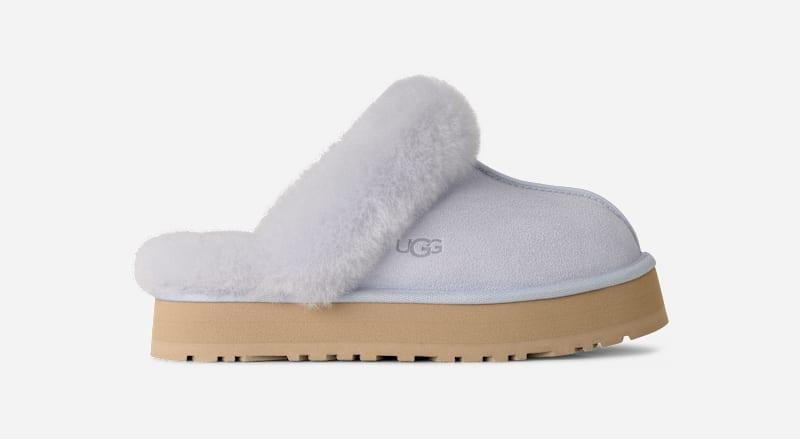 ugg® women's disquette sheepskin slippers in misty wisteria,