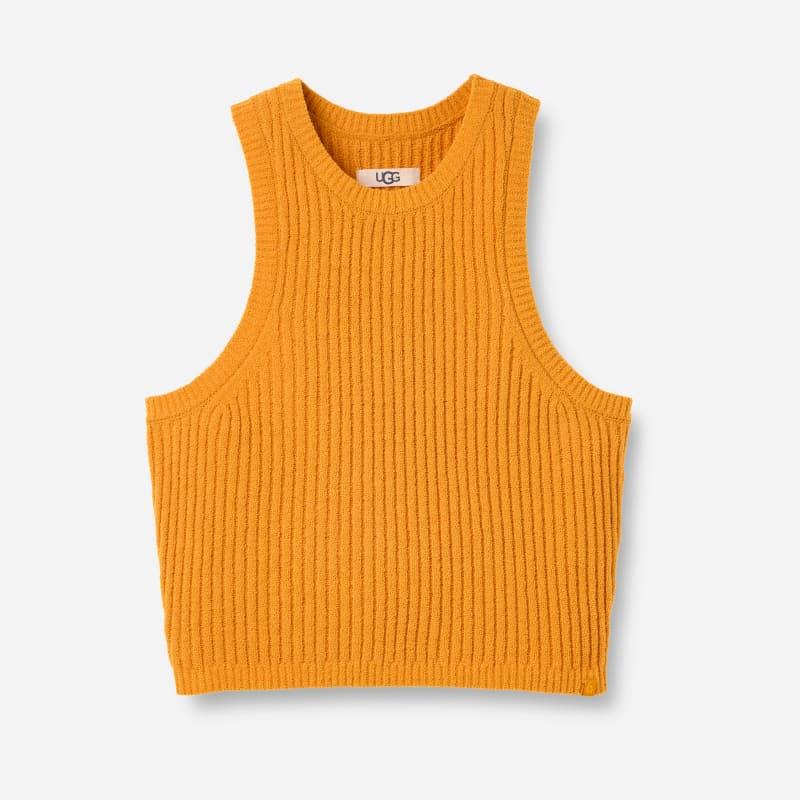 ugg® women's elaenia tank lite polyester/recycled materials tops in sand,