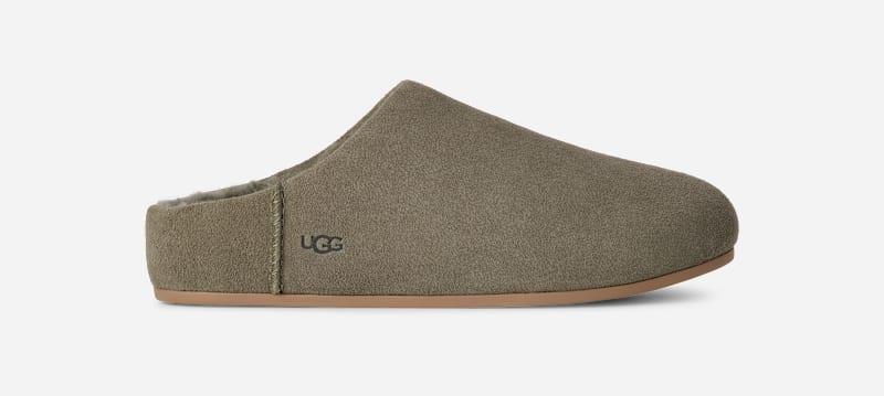 ugg® women's elea slip-on sheepskin slippers in moss green,