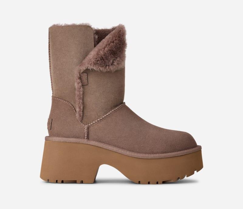 ugg® women's esmee boot sheepskin classic boots in caribou,