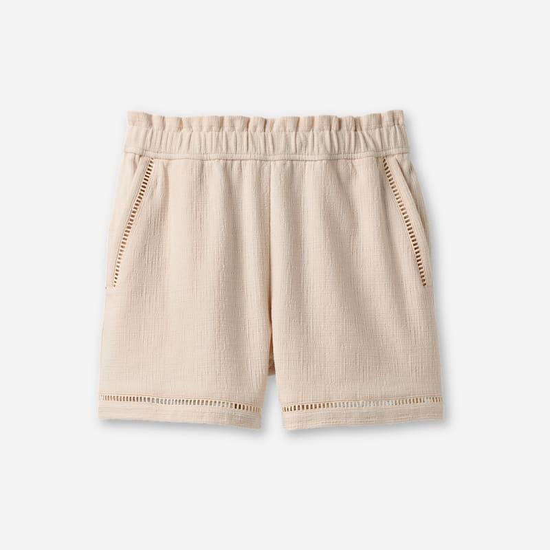 ugg® women's frynn short bottoms sandal in cream,