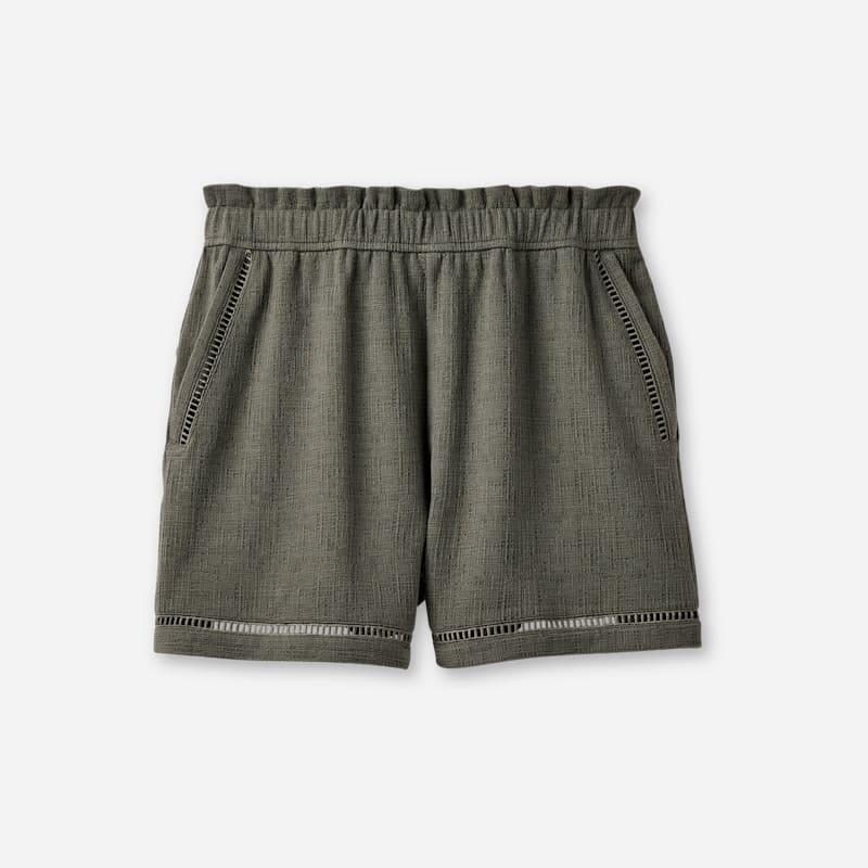 ugg® women's frynn short bottoms sandal in green grey,