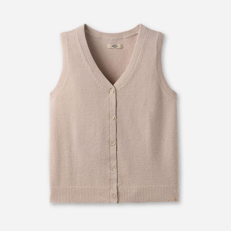 ugg® women's kollyns vest lite tops in sand,
