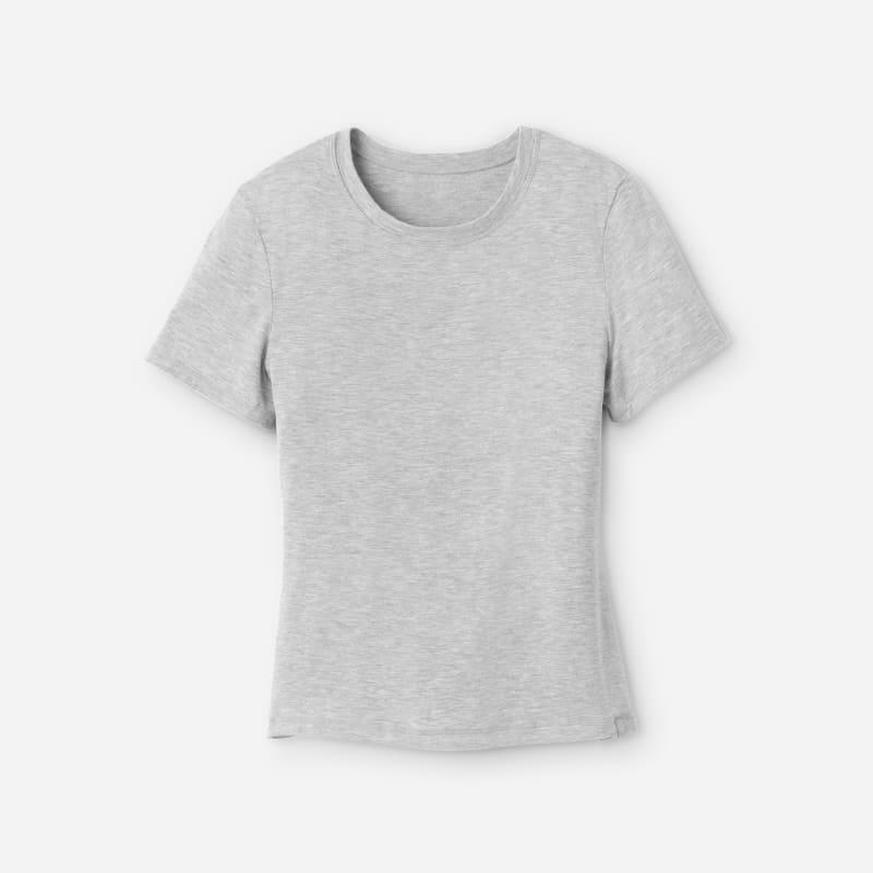 ugg® women's miriam baby tee lenzingu2122 ecoverou2122 viscose blend tops in grey heather,