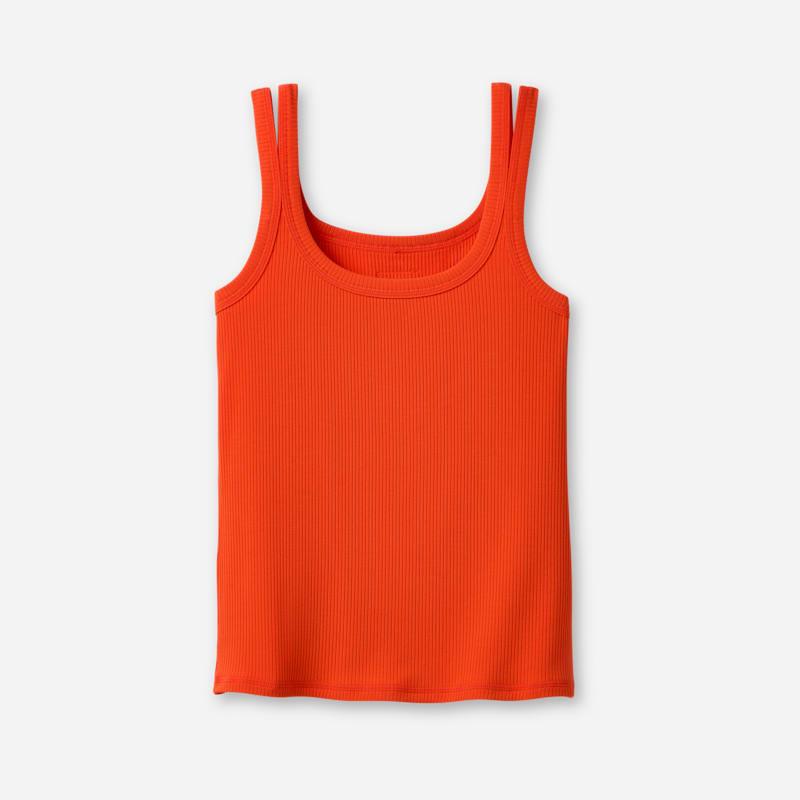 ugg® women's nael tank rib lenzingu2122 ecoverou2122 viscose blend tops in lobster,