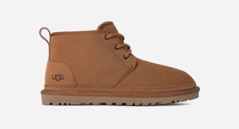 ugg® women's neumel leather shoes chukka boots in brown/,