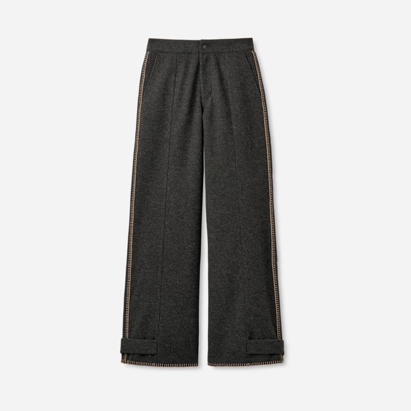 ugg® women's rennie pant polyester bottoms in black heather,