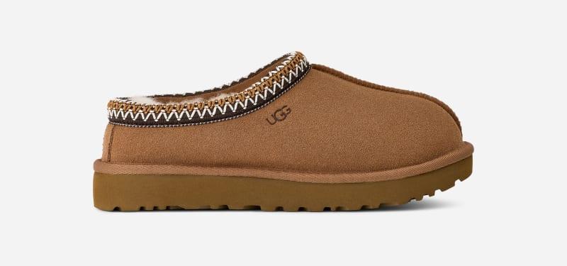 ugg® women's tasman ii sheepskin slippers in chestnut,