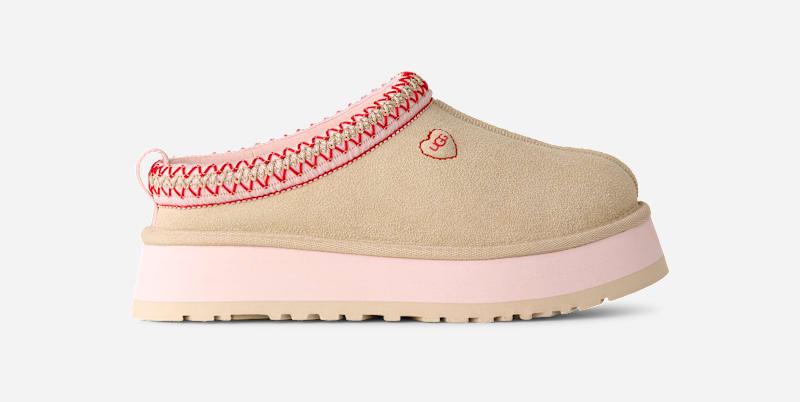 ugg® women's tazz love '26 sheepskin slippers in sea salt/rosetta,