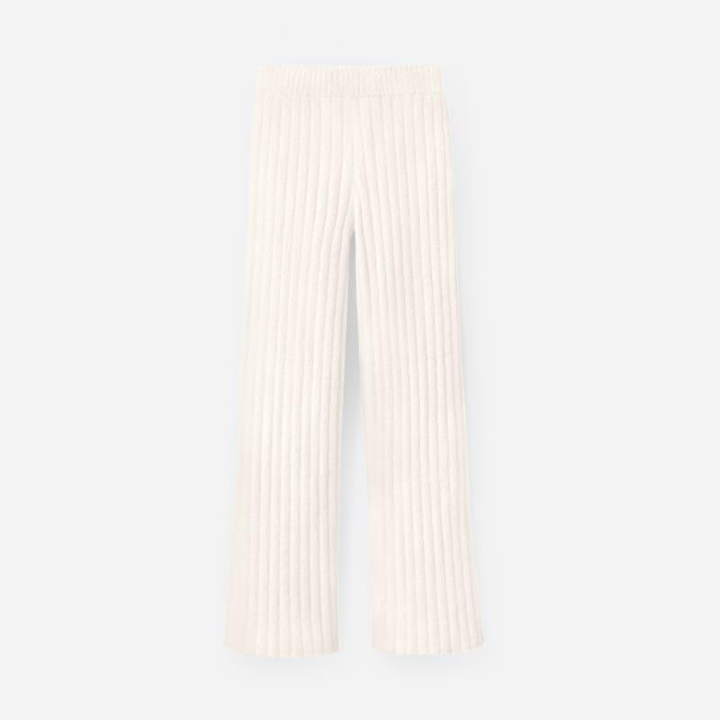 ugg® women's terri pant rib cozy knit bottoms in cream,