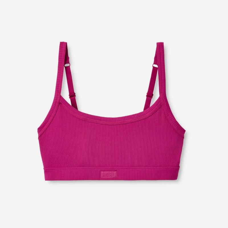 ugg® women's tesia bralette rib lenzingu2122 ecoverou2122 viscose blend tops in chroma pink,