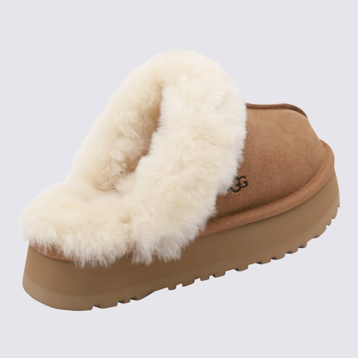 ugg beige suede disquette flats