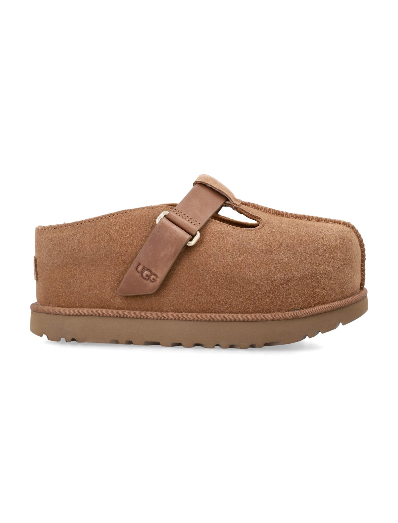 ugg goldenstar hi suede clog