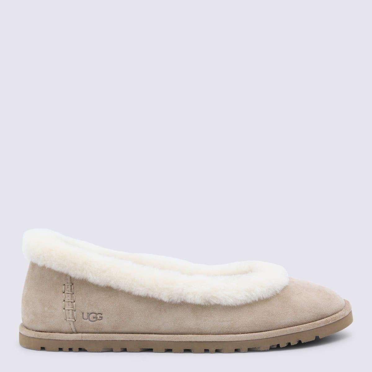 ugg sand zora ballet flats