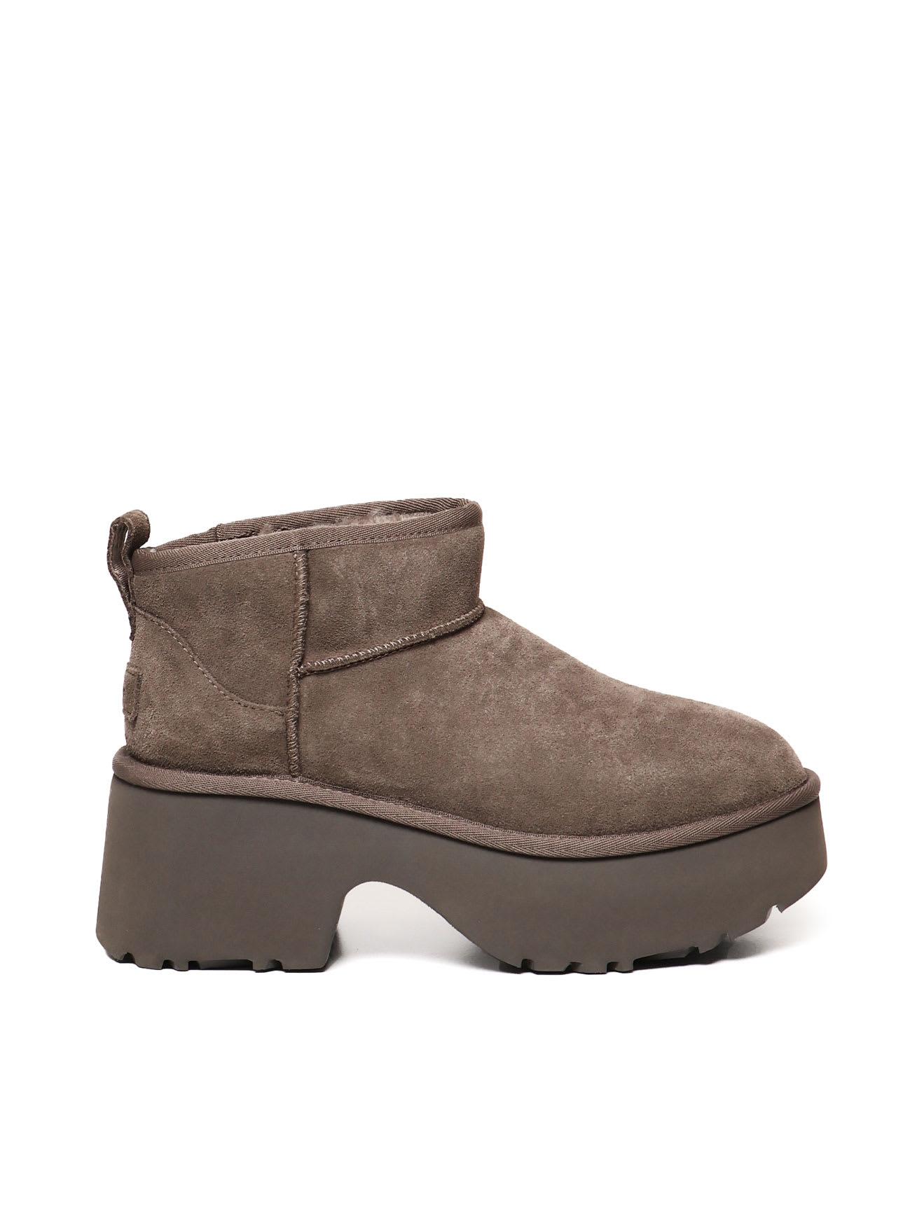 ugg ultra mini new heights boots in suede