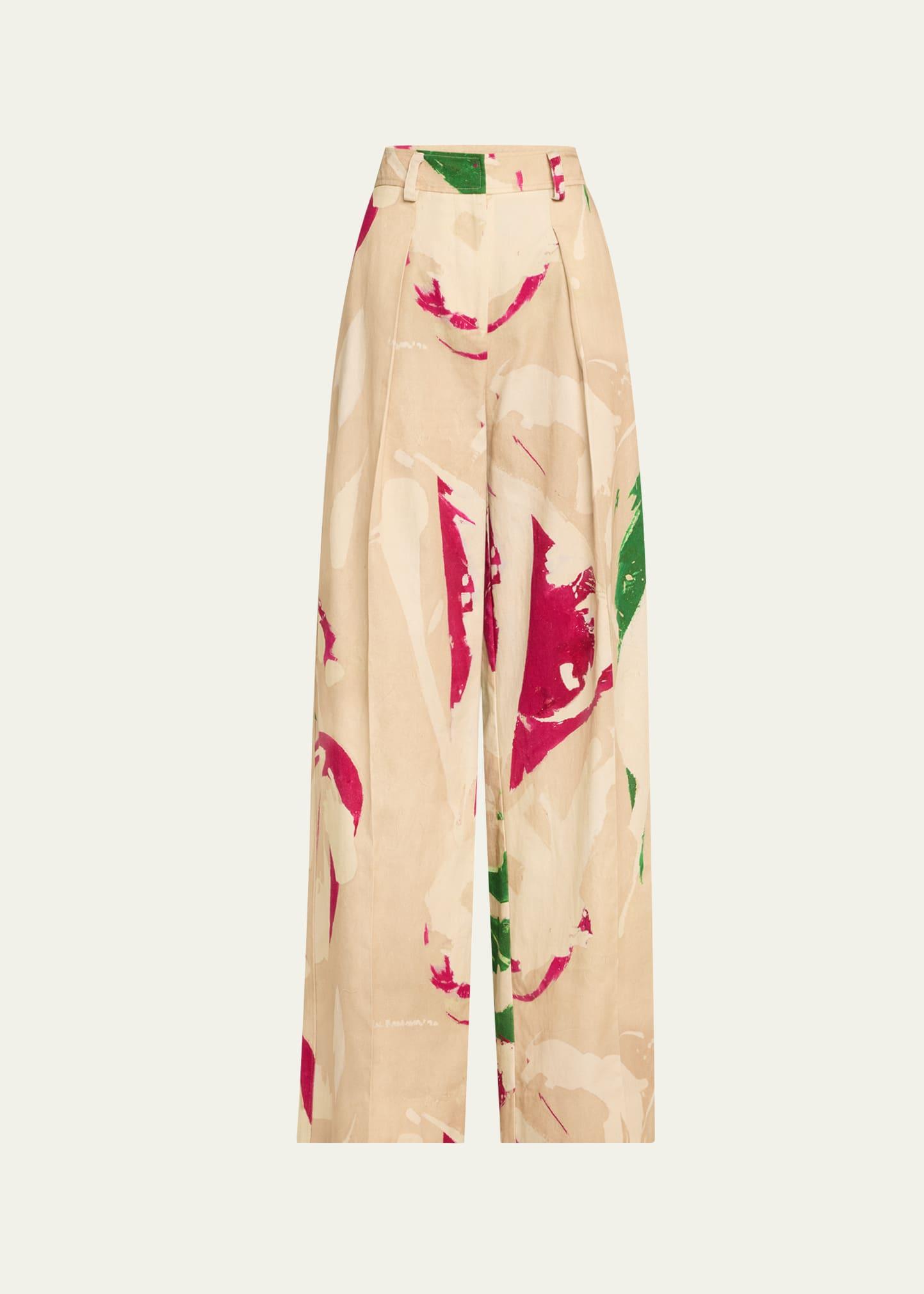 uj x lee krasner mitchell wide-leg pants