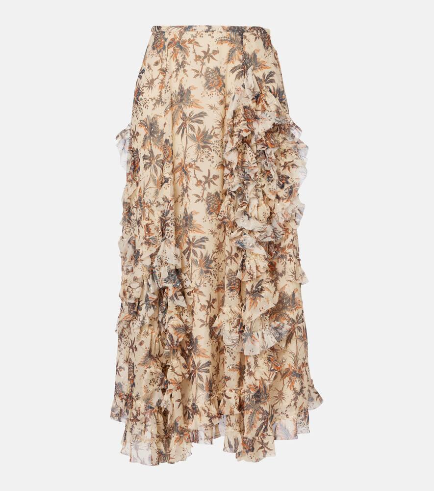 ulla johnson adele printed silk