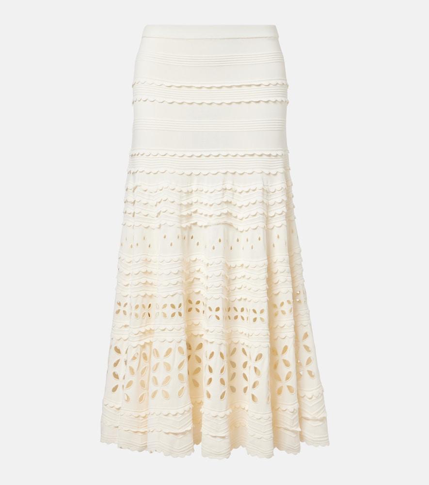 ulla johnson annisa broderie anglaise midi skirt