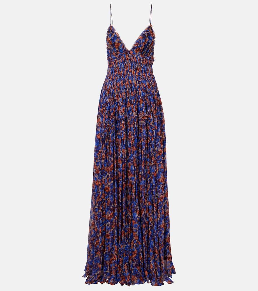 ulla johnson atrani floral silk chiffon maxi dress