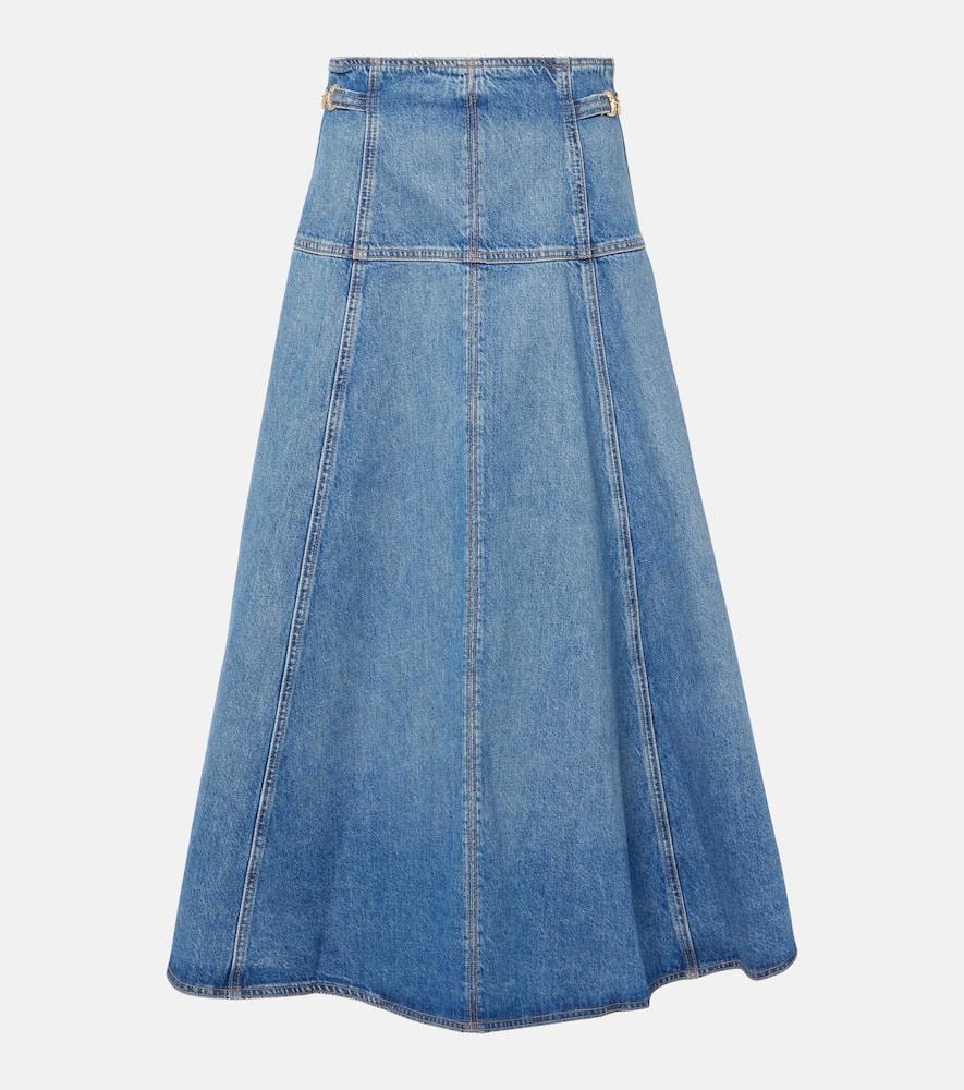 ulla johnson brigette pleated midi skirt