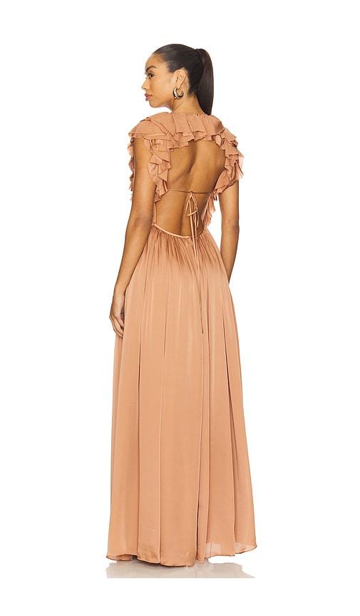 ulla johnson byzantine gown in rose.