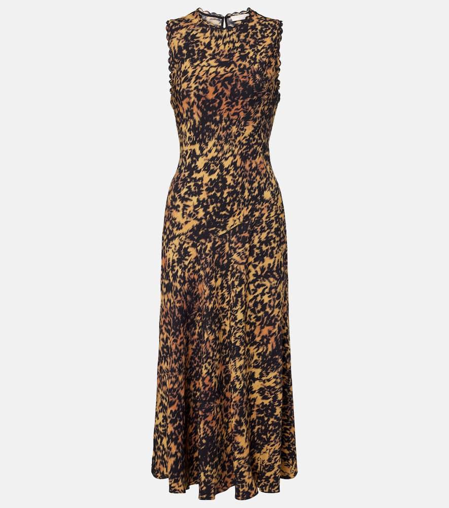 ulla johnson clea printed midi dress
