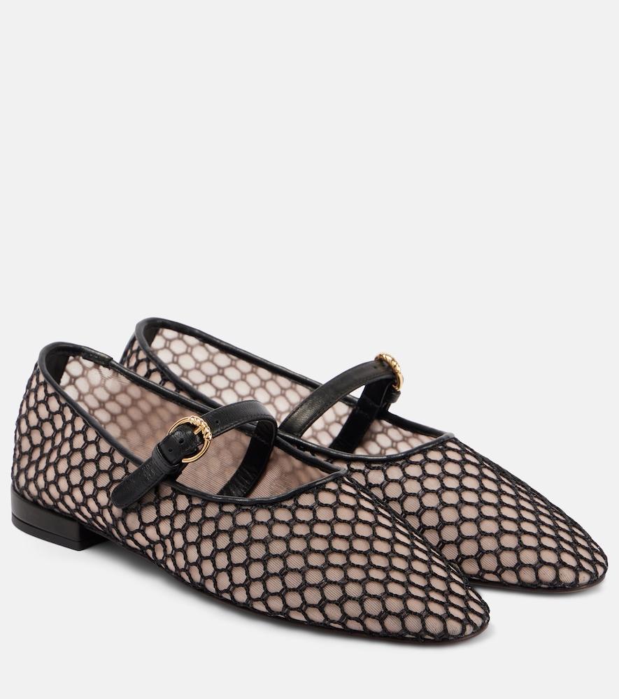 ulla johnson isobel mesh mary jane flats
